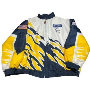 Vintage Hartwell Logo Athletic Splash Style AOP 90s Jacket XL Ford Motor Racing